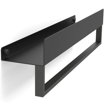 Raft pentru baie Rea SF01, negru mat, 45 cm